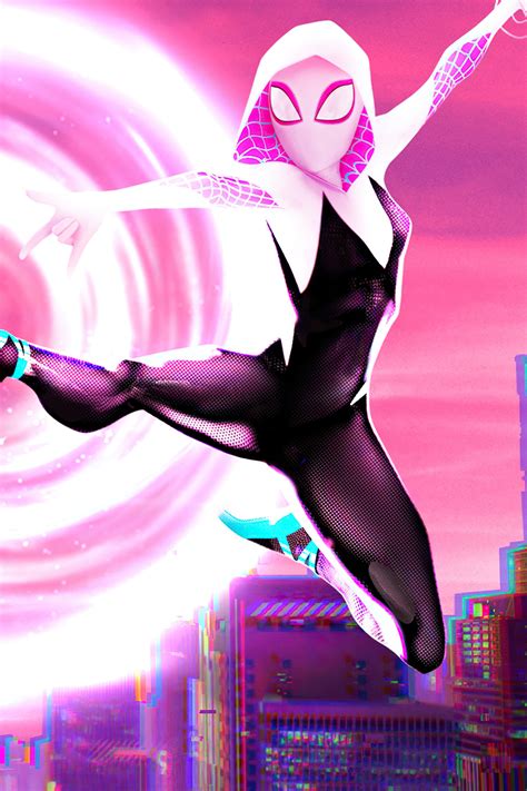 Spider Gwen Marvel GIF by Sony Pictures Animation